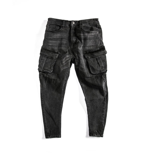 Pantalones Vaqueros con Roturas en Rodillas y Aberturas en Tobillos