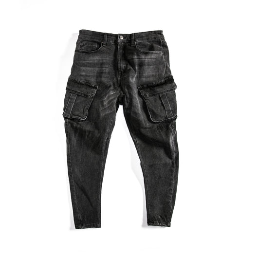 Pantalones Vaqueros con Roturas en Rodillas y Aberturas en Tobillos