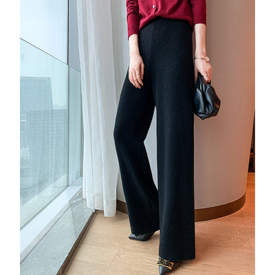 Pantalón Skinny de Lana con Pierna Ancha para Mujer - Image 14