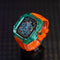 Ultra Modification Transparente Case Applicable To Watch Band Verde Orange 49mm