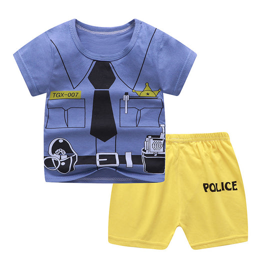 Traje Infantil de Algodón con Manga Corta para Bebé - Image 9