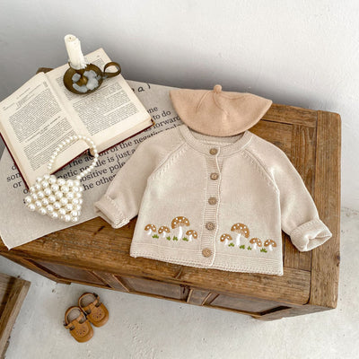 Cardigan de Punto Algodón con Bordado de Hongos - Colección Tide - Image 16