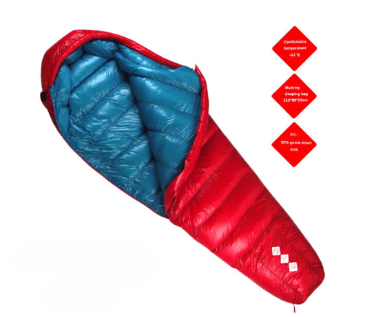 Bolsa de Dormir Portátil de Plumón de Ganso Acolchada para Camping - Image 11