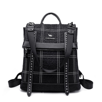Mochila de Cuero para Mujer - Diseño Versátil de Asa Simple y Doble - Image 5