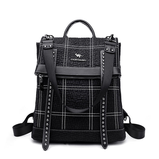 Mochila de Cuero para Mujer - Diseño Versátil de Asa Simple y Doble - Image 5