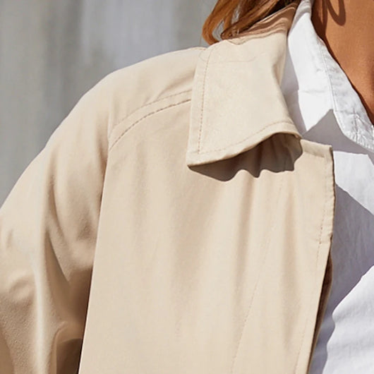 Abrigo Tipo Trench Clásico Británico para Mujer - Elegancia y Sofisticación - Image 14