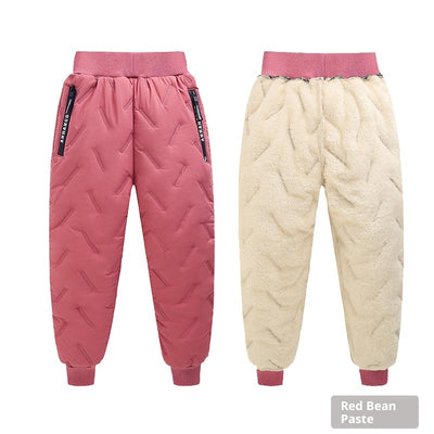 Pantalones Térmicos Infantiles Impermeables con Forro de Lana de Cordero - Image 9