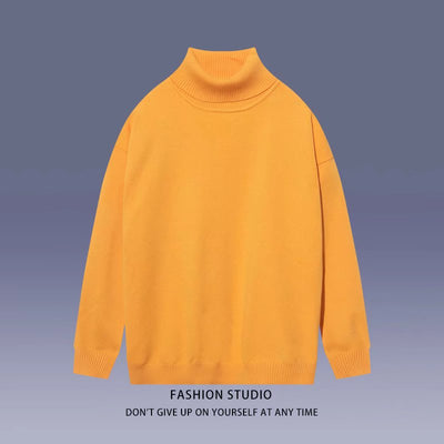 Suéter Cuello Alto Minimalista para Estudiantes - Image 2