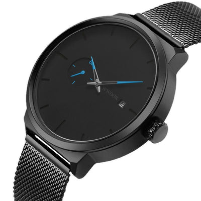 Reloj de Pulsera Casual para Hombre con Correa de Malla y Hebilla de Gancho - Image 10