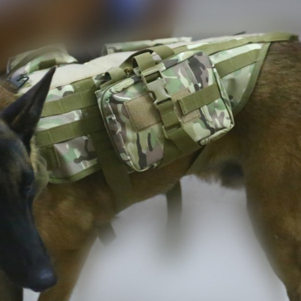 Chaleco Táctico Impermeable para Perros en Nylon Resistente