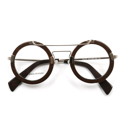 Lentes Vintage Redondos con Protección Azul - Marco Metálico Doble Rayo - Image 6