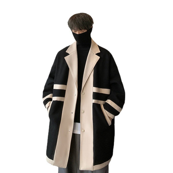 Chaqueta Trench Tweed Casual con Detalles de Moda Urbana