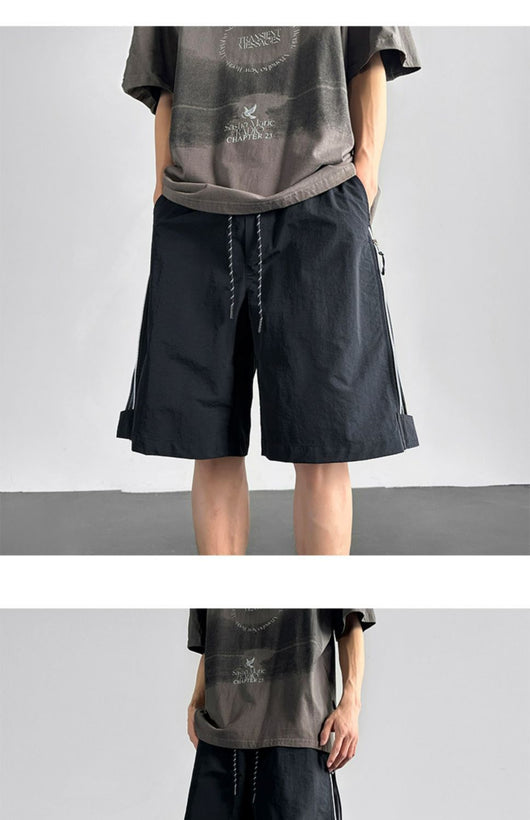 Pantalones Cortos Cargo Impermeables Hombre Ajuste Relajado - Image 26