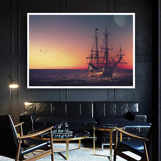 Cuadro Decorativo de Lienzo para Sala sin Marco con Sistema de Colgante Rimless