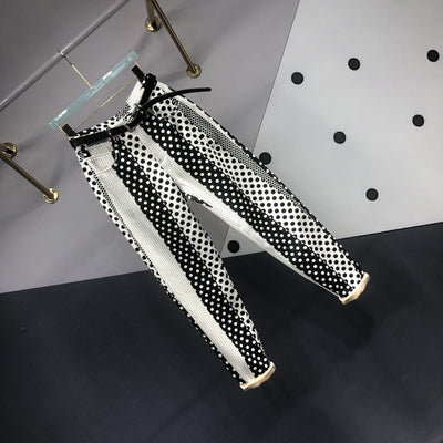 Pantalones Vaqueros Estampados con Lunares y Teñido Versátil para Mujer - Image 4