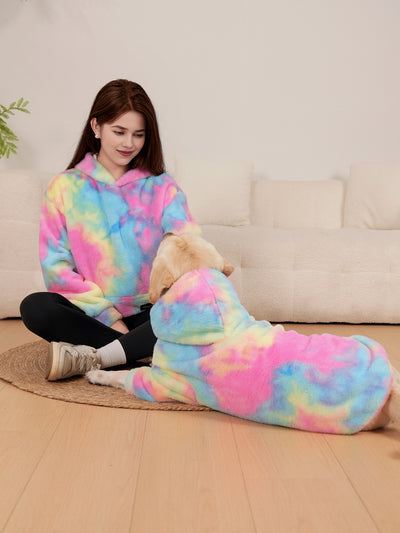 Sudadera Tie Dye Arcoíris para Perros con Pelaje de Conejo - Image 12