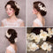 Vestido de Novia con Peineta Blanca y Juego de Accesorios para el Cabello
