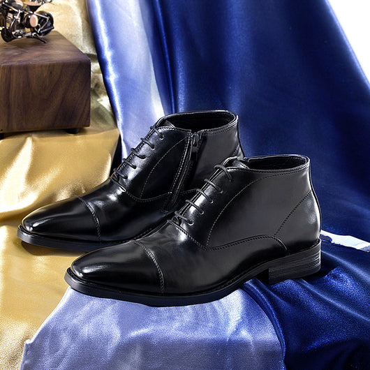 Botas Formales de Cuero Japonesas Estilo Bajo para Hombre - Image 6
