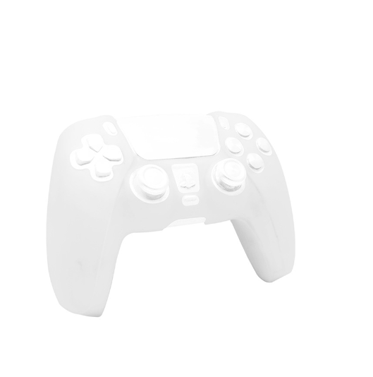 Blue silicone protective sleeve for a Sony PS5 game controller, featuring cutouts for buttons and joysticks. - Image 15
