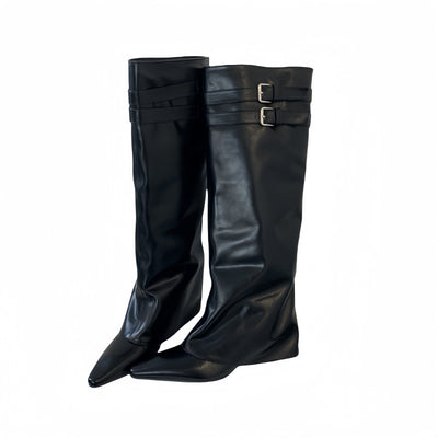 Botas de Moda Temperament Wild con Caña - Image 5