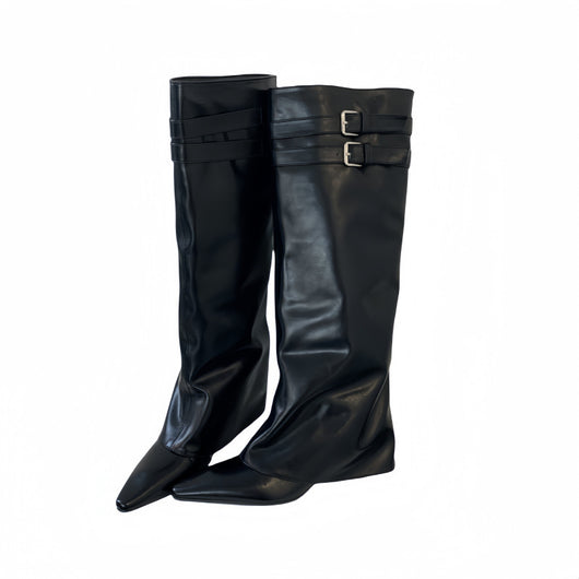 Botas de Moda Temperament Wild con Caña - Image 5