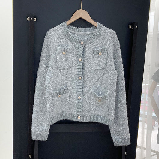 Cardigan Tejido Mujer Cuello V Corto - Perfecto para Primavera y Otoño - Image 4