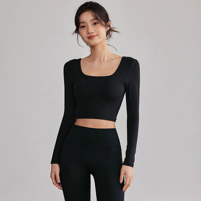 Playera Deportiva Manga Larga Beauty Back para Entrenamiento - Image 3