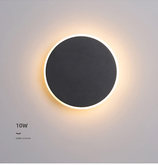 Lámpara LED de Pared Redonda Nórdica - Luz Moderna para Dormitorio y Pasillo - Image 14