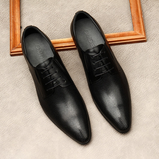 Zapatos de Cuero Italiano para Hombre con Punta Aguda - Estilo Británico y Coreano - Image 8