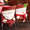 Fundas para Sillas Navideñas con Diseño de Papá Noel