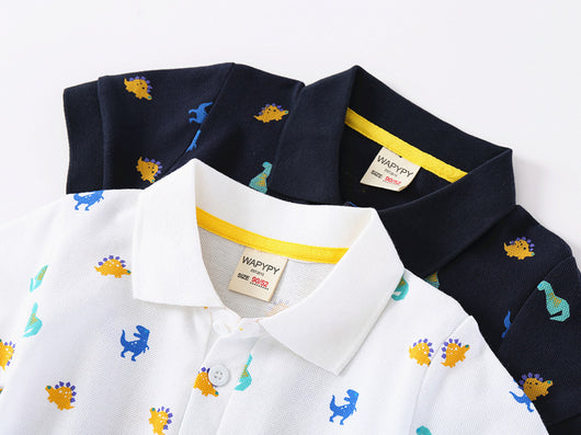 Camisa Infantil de Cuello Solapa y Manga Corta - Image 15
