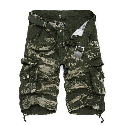 Pantalones Cortos Cargo Camuflaje Algodón para Hombre - Comodidad Relajada Verano - Image 9