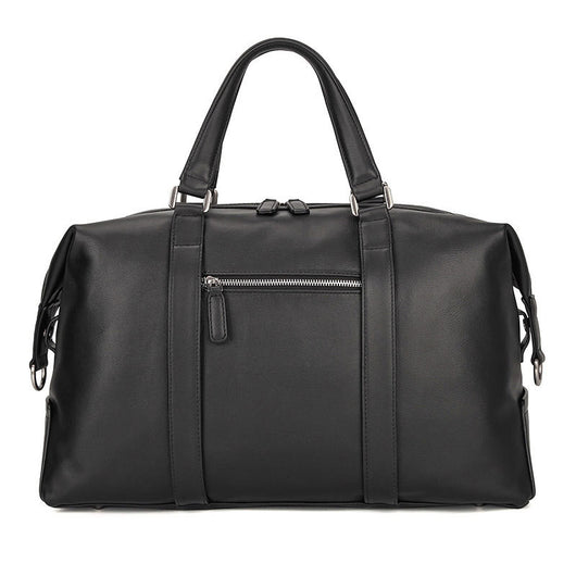 Bolsa de Viaje en Cuero Nappa Premium - Elegancia Clásica Negro - Image 2
