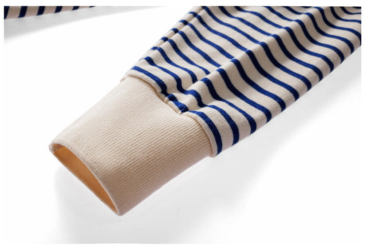 Camisa de Algodón a Rayas con Cuello Solapa para Hombre - Image 10