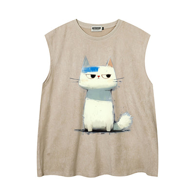 Playera Estampada Gatito Artista para Hombre - Image 3