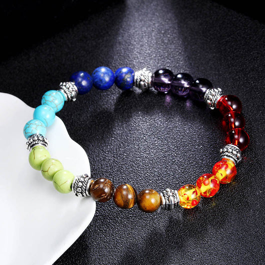 Pulsera Chakra de Piedras Naturales para Yoga y Energía - Image 31