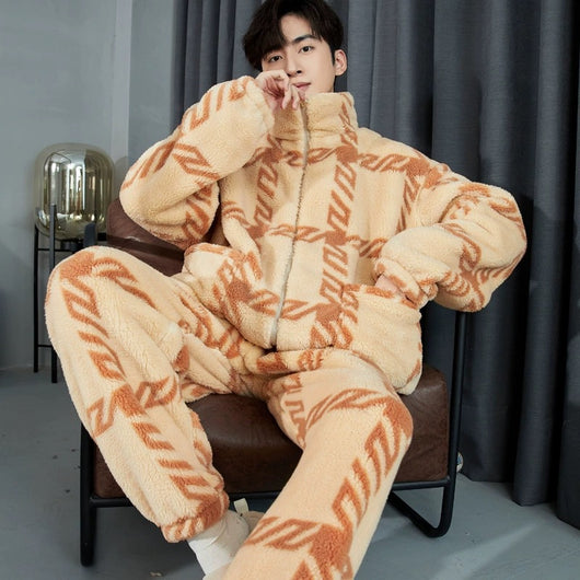 Pijama Invierno para Hombre con Cierre de Cremallera Acolchado