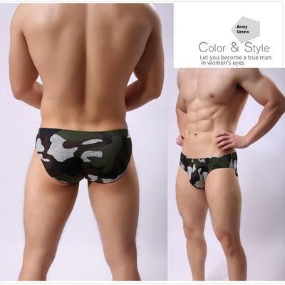 Calzoncillos Triangulares Estampado Camuflaje en Nylon para Hombre - Image 13