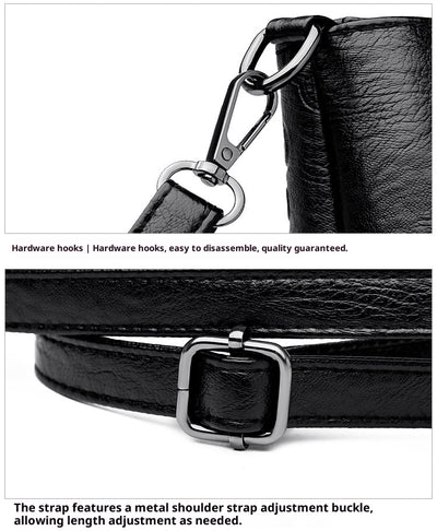 Bolso Bucket de Cuero Genuino con Grabado - Gran Capacidad para Mujer - Image 21