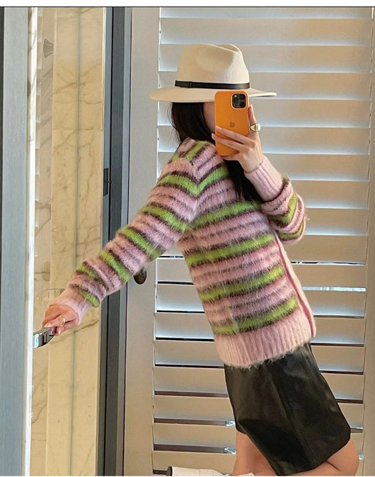 Cardigan de Lana Haima Premium - Suéter Tejido de Lujo - Image 25