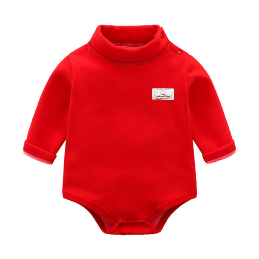 Pijama Gateador Terciopelo Cálido con Diseño Triangular para Bebé - Image 4