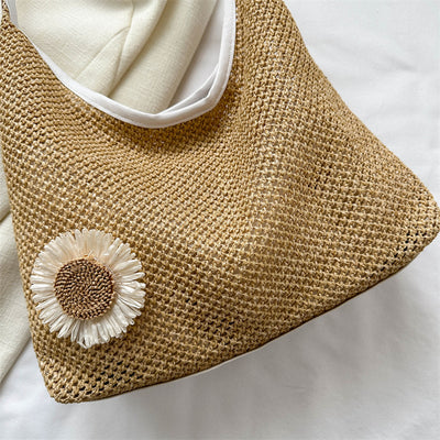 Bolsa Tejida de Gran Capacidad para Playa y Vacaciones - Image 21