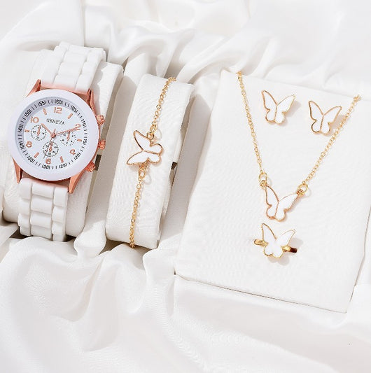Reloj de Mujer con Correa de Cuero Sintético Clásico Elegante