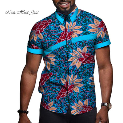 Camiseta Estampada de Manga Corta Africana para Hombre - Image 10