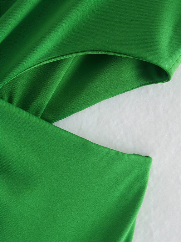 Jumpsuit de Cintura Alta con Nudo Anudado para Mujer