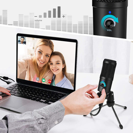 Micrófono Profesional para Streaming en Vivo - Conexión por Cable para Computadora y Celular