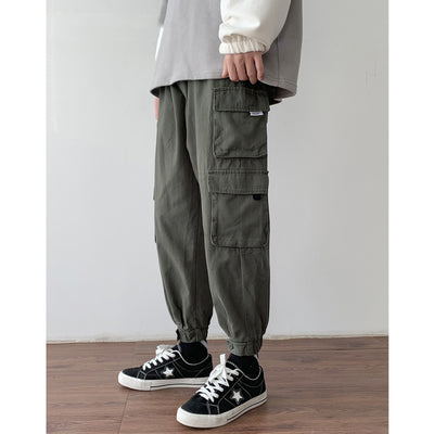Pantalones Casuales Holgados Ulzzang para Hombre - Corte Recto Versátil - Image 7