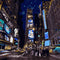 Cuadro Decorativo Noche en Nueva York - Pintura Digital para Sala de Estar