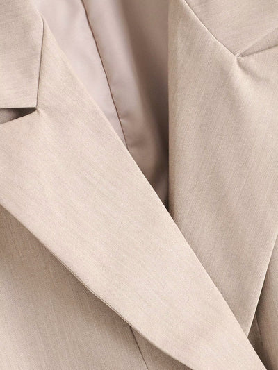 Blazer Doble Botonadura Mujer Elegante Maduro Corte Recto Casual - Image 10