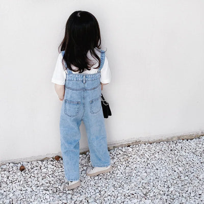 Jeans Anchos de Cintura Alta Estilo Coreano con Tiras - Image 17